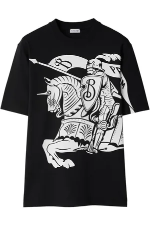 Burberry T-Shirt mit Equestrian Knight-Print