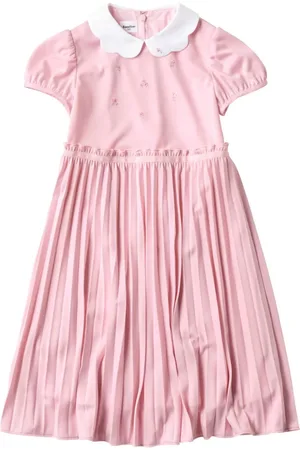 Familiar Faltenrock-Kleid mit Stickerei