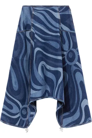 Puccini Maxirock mit Marmo-Print