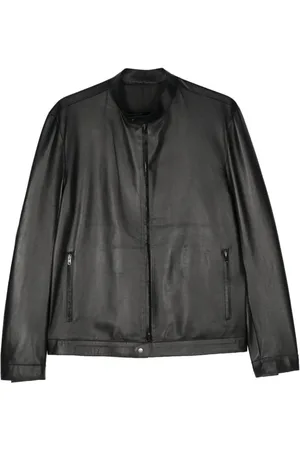 SALVATORE SANTORO Lederjacke mit Reißverschluss