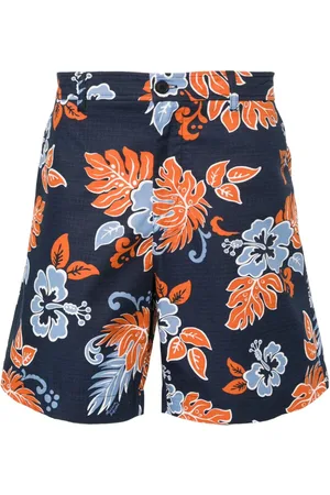 Maison Kitsuné Ripstop-Shorts mit Blumen-Print
