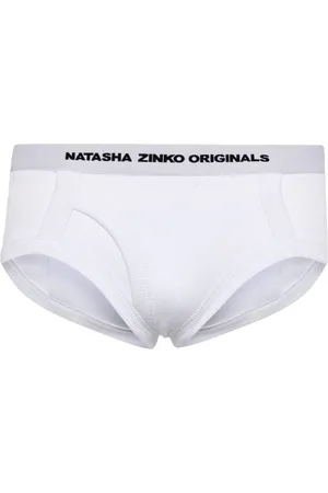 Natasha Zinko Slip mit Logo-Bund