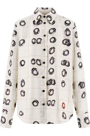 Salvatore Ferragamo Seidenhemd mit grafischem Print