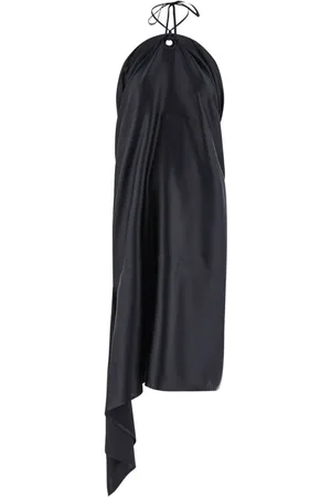 Salvatore Ferragamo Asymmetrisches Satinkleid