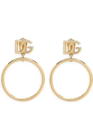 Dolce & Gabbana Creolen mit Logo-Anhänger