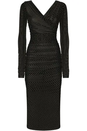 Dolce & Gabbana Gepunktetes Tüllkleid