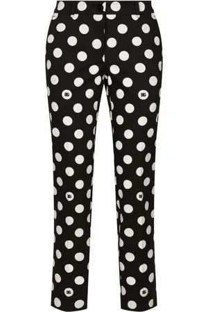 Dolce & Gabbana Halbhohe Straight-Leg-Hose