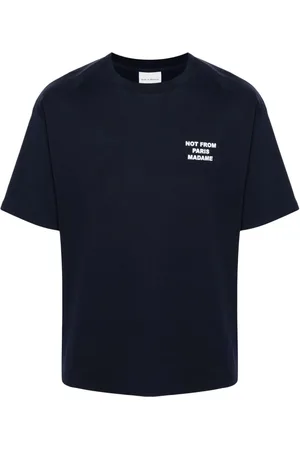 Drôle de Monsieur T-Shirt mit Slogan-Print