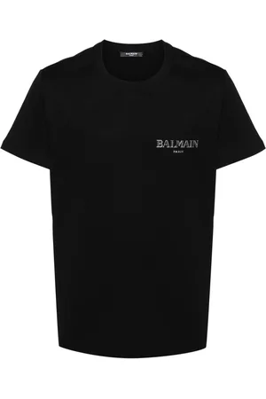 Balmain T-Shirt mit Logo-Applikation