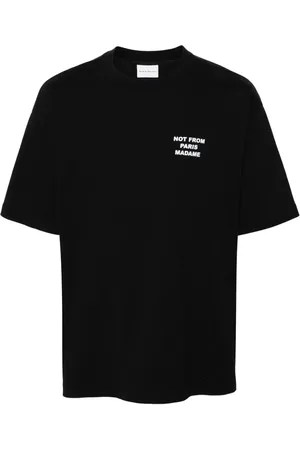 Drôle de Monsieur T-Shirt mit Slogan-Print