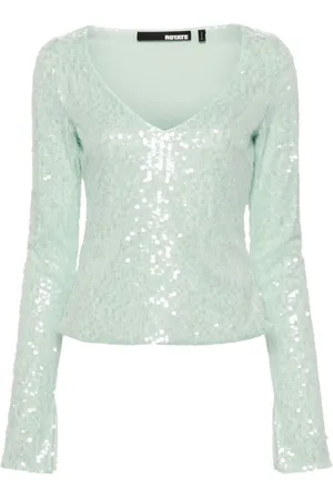 ROTATE Langarmshirt mit Pailletten