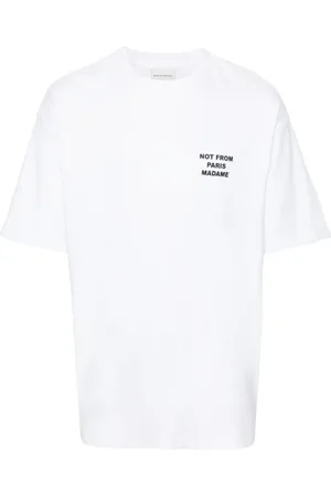 Drôle de Monsieur T-Shirt mit Slogan-Print