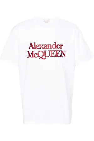 Alexander McQueen T-Shirt mit Logo-Stickerei