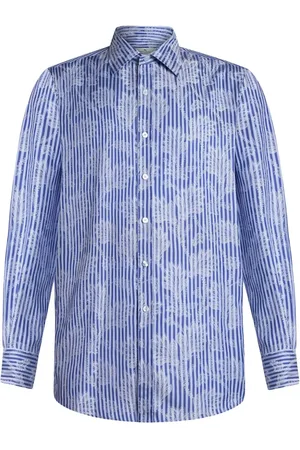 Etro Gestreiftes Jacquard-Hemd