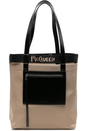 Alexander McQueen Shopper mit Logo-Stickerei