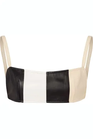 Moschino Bustier mit Ledereinsätzen