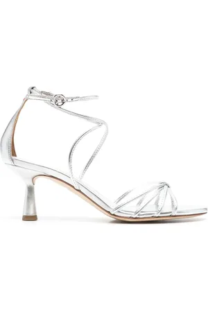 Aeyde Luella Sandalen im Metallic-Look 65mm