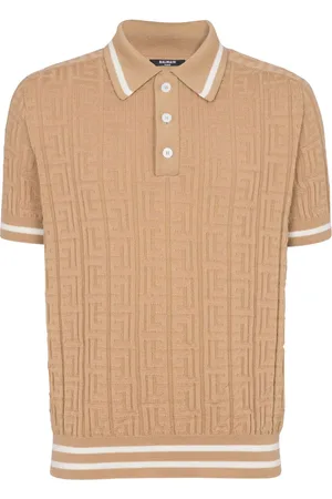 Balmain Poloshirt aus Monogramm-Jacquard