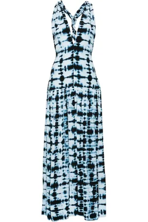 Proenza Schouler Simone Batik-Midikleid