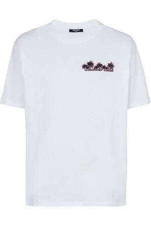 Balmain T-Shirt mit Club-Print