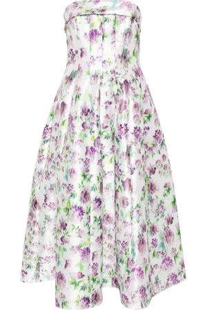 Serafini Midikleid mit Blumen-Print