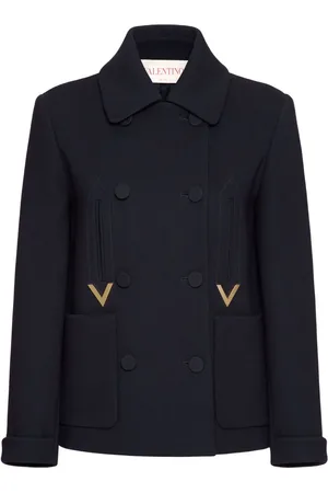 VALENTINO GARAVANI Mantel mit Logo-Schild