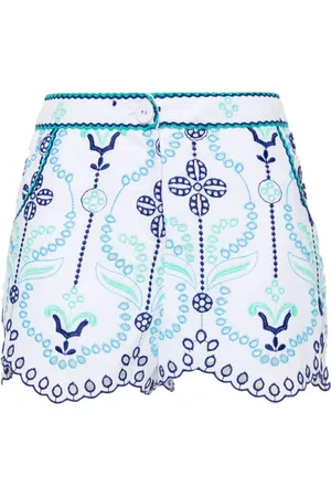 CHARO RUIZ IBIZA Mason Shorts mit blumiger Stickerei