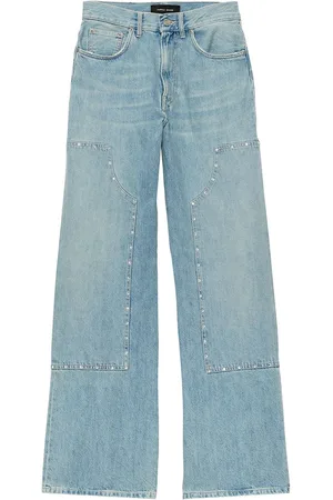 Purple Brand Wide-Leg-Jeans mit Nieten