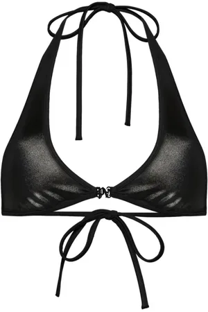 Palm Angels Bikinioberteil mit Monogramm-Schild