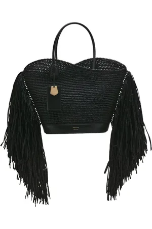 Salvatore Ferragamo Shopper aus Bast