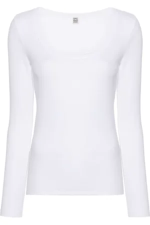 Totême T-Shirt mit U-Ausschnitt