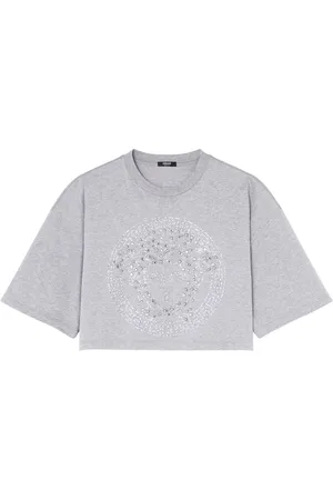 VERSACE Crystal Medusa Cropped-T-Shirt