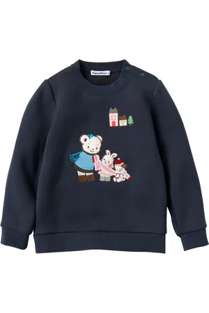 Familiar Sweatshirt mit Bärenapplikation