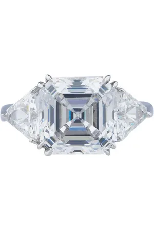 FANTASIA BY DESERIO 14kt Weißgoldring mit simuliertem Diamanten