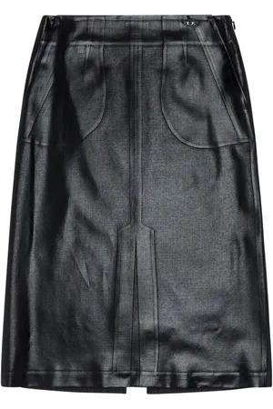 Diesel O-Rion Midirock aus Faux-Leder