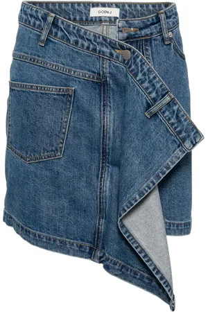 GOEN.J Drapierter Jeansrock