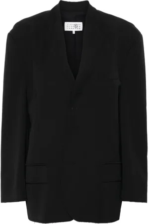 Maison Margiela Blazer mit unbearbeitetem Saum