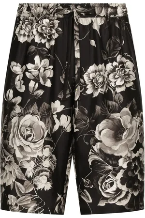 Dolce & Gabbana Shorts aus Seide mit Blumen-Print
