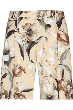 Dolce & Gabbana Bermudas aus Seide mit Blumen-Print