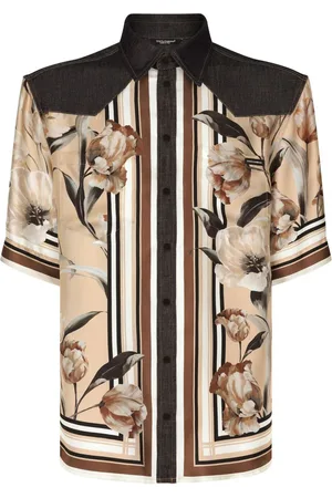 Dolce & Gabbana Jeanshemd mit Blumen-Print