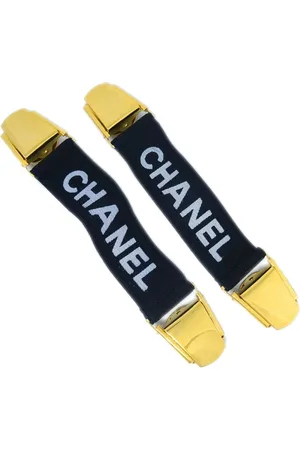 CHANEL 1990-2000s Armbänder mit Logo-Jacquard (2er-Set)