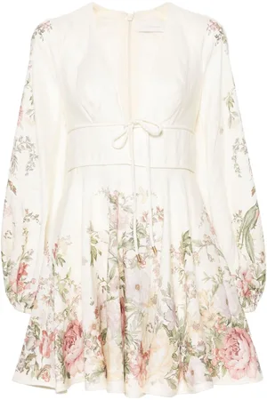 ZIMMERMANN Waverly Minikleid aus Leinen