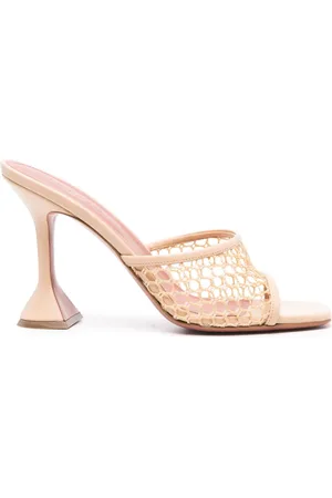 Amina Muaddi Lupita Mesh-Sandalen 95mm