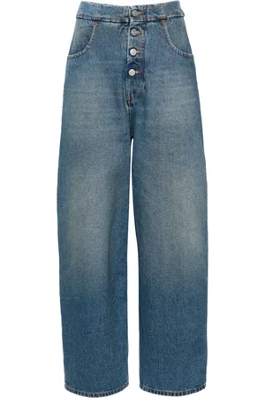 Maison Margiela Weite High-Rise-Jeans
