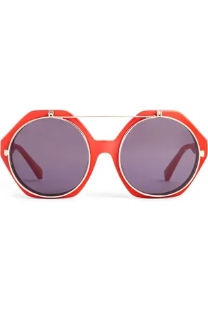 Mini Rodini Sonnenbrille mit geometrischem Gestell