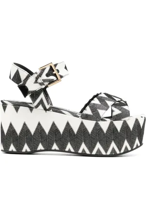 Missoni Wave Lurex-Sandalen 80mm