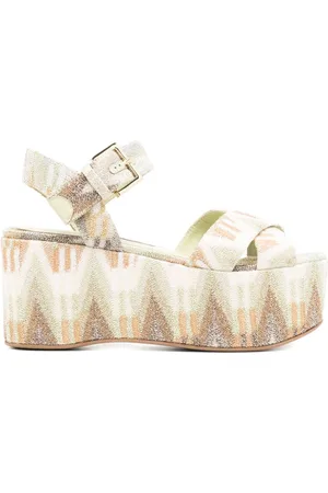 Missoni Wave Lurex-Sandalen 85mm