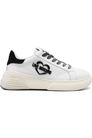 Moschino Sneakers mit Logo-Schild