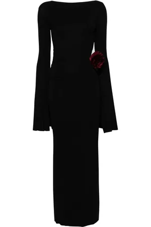 MANURI Jerseykleid mit Blumenapplikation