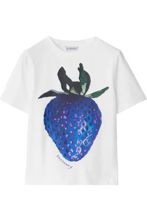 Burberry T-Shirt mit Erdbeeren-Print